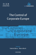 Copertina  The control of corporate Europe