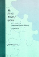Copertina  The world trading system : law and policy of international economic relations