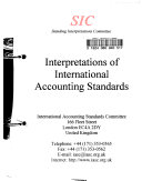 Copertina  Interpretations of International Accounting Standards