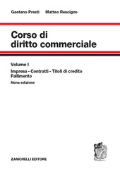 Copertina  1: Impresa, contratti, titoli di credito, fallimento